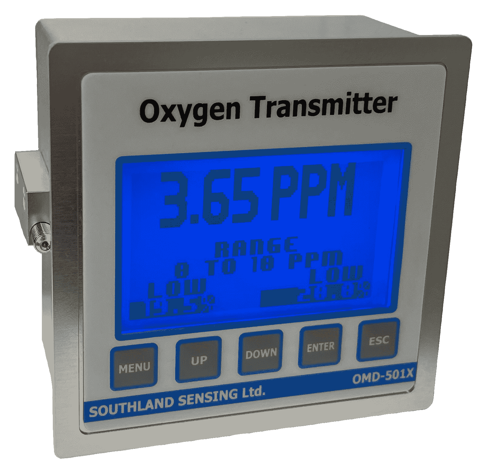 Compact Panel Mount Oxygen Analyzer 1/4 DIN Remote Sensor Housing ...